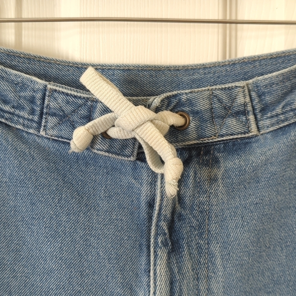 OP 90's Vintage Classic Medium Wash High Waisted Relaxed Fit Jean Shorts 11/12 - Picture 6 of 12